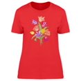 thumbnail image 1 of Bouquet Of Nine Colorful Tulips T-Shirt Women -Image by Shutterstock, Female Medium, 1 of 2