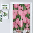 thumbnail image 1 of Bouquet Of Pink Tulips Flowers Door Curtain Nordic Living Room DoorCurtain Porch Partition Curtain Kitchen Rative Half Curtain, 1 of 4