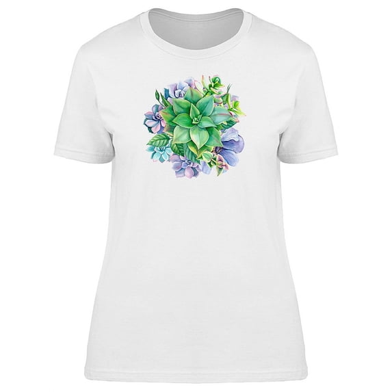 Bouquet Of Succulents T-Shirt Women -Image by Shutterstock, Female Large