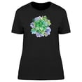 thumbnail image 1 of Bouquet Of Succulents T-Shirt Women -Image by Shutterstock, Female Small, 1 of 2
