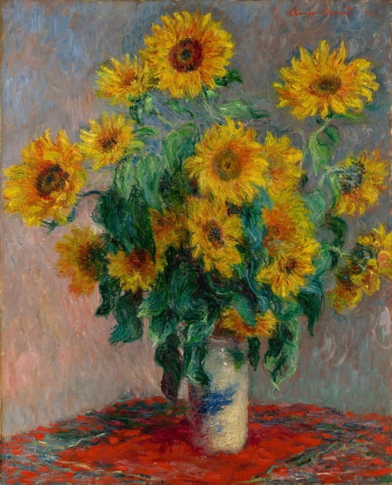 Bouquet Of Sunflowers Canvas Art - Claude Monet (24 x 36)