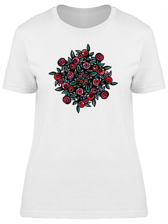 Bouquet Of Tattoo Roses T-Shirt Women -Image by Shutterstock, Female XX-Large