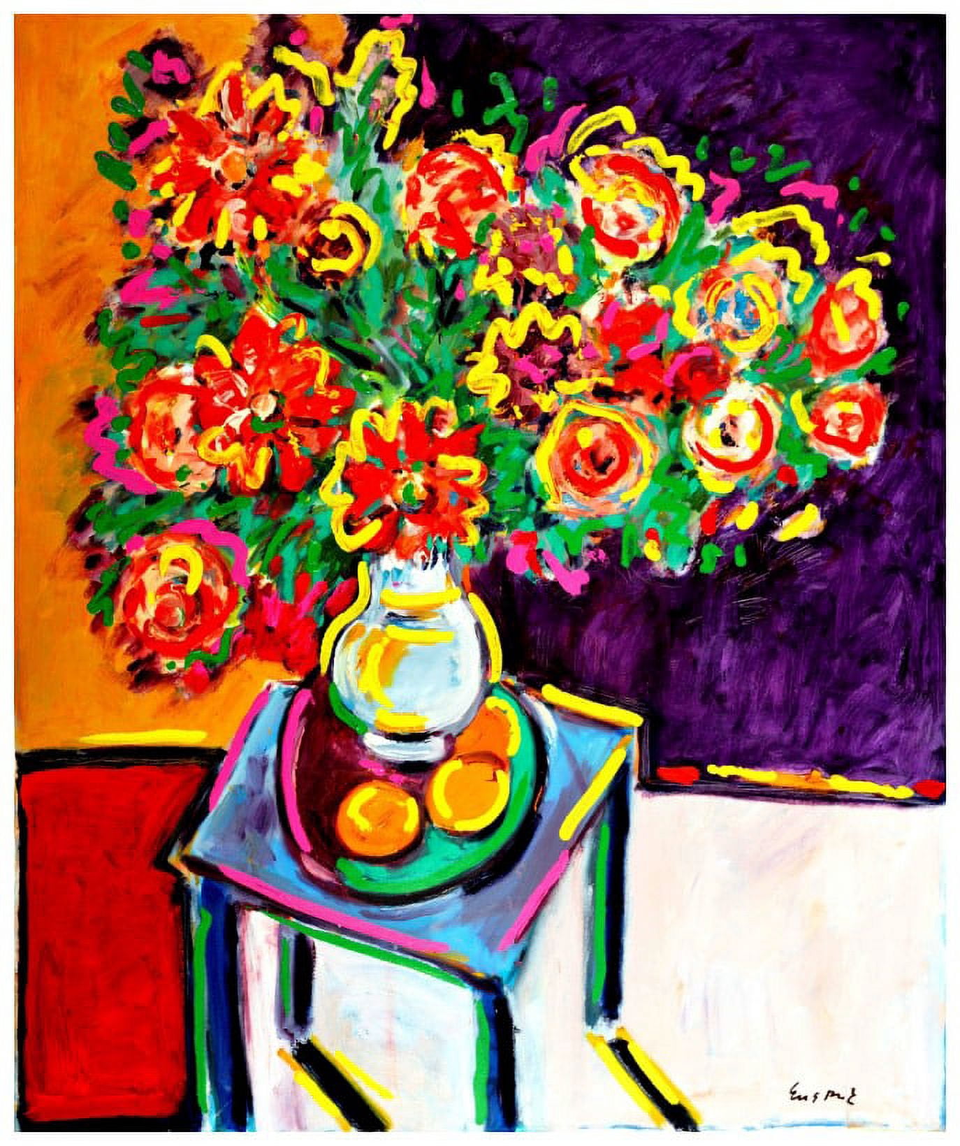 "Bouquet Rouge" by Wayne Ensrud Painting Print on Canvas