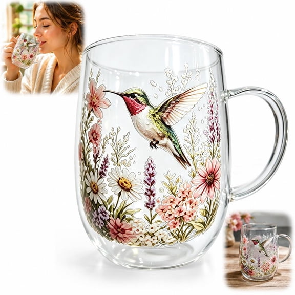 Bouquet Shaped Art Glass Cup, Unique Whiskey Tumbler for Home Bar Drinking & Decor