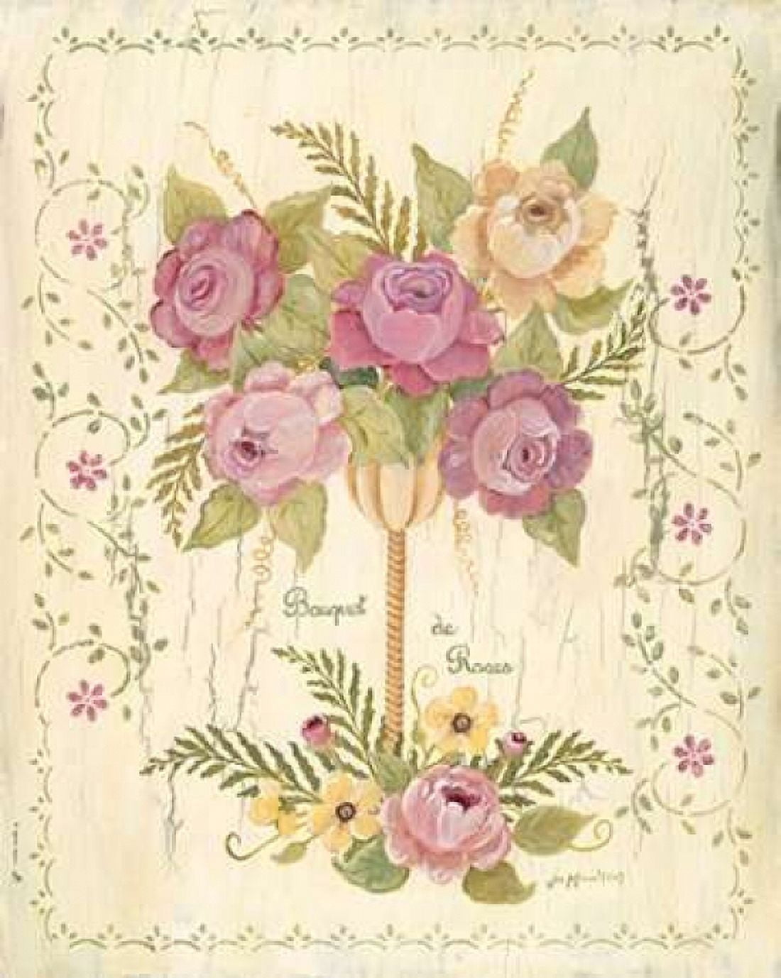 Bouquet de Roses Canvas Art - Jo Moulton (20 x 24)
