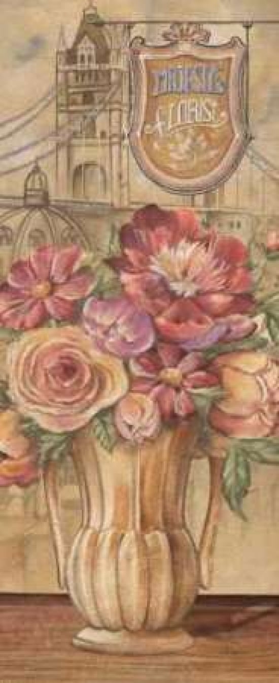 Bouquet from England Canvas Art - Charlene Audrey (10 x 20)