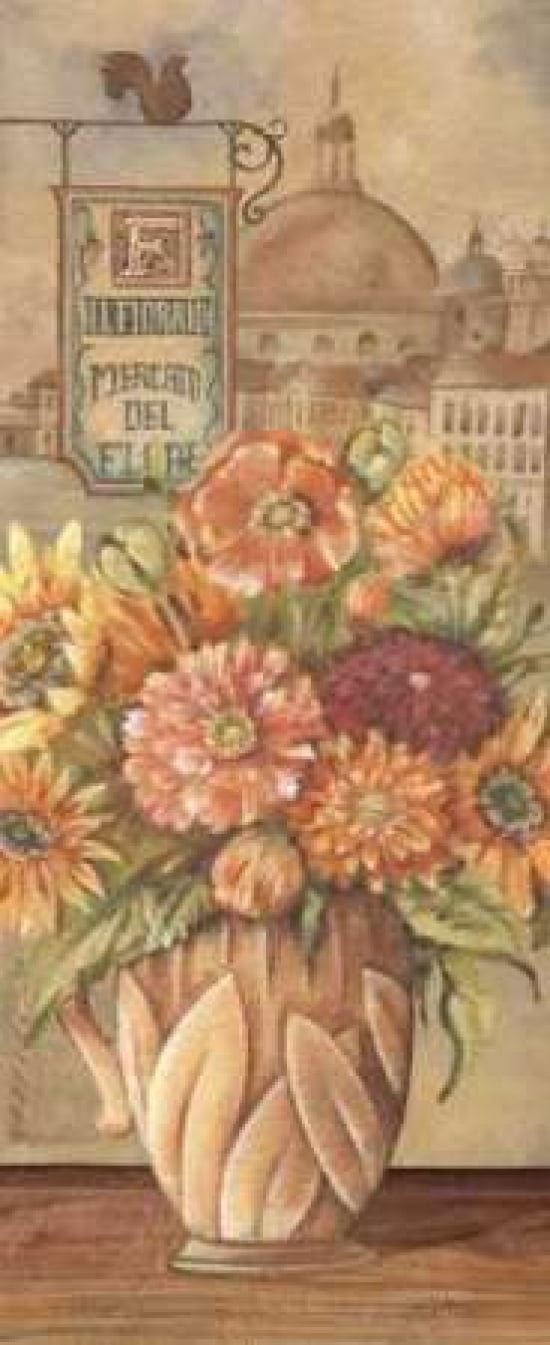 Bouquet from Italy Canvas Art - Charlene Audrey (10 x 20)
