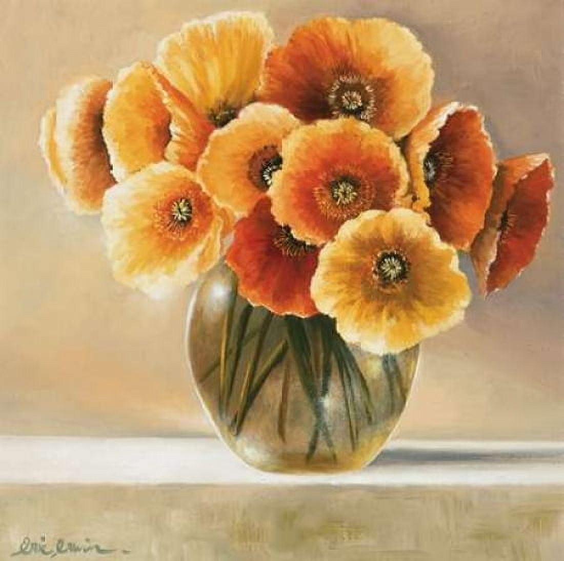 Bouquet in orange Canvas Art - Eric Erwin (24 x 24)