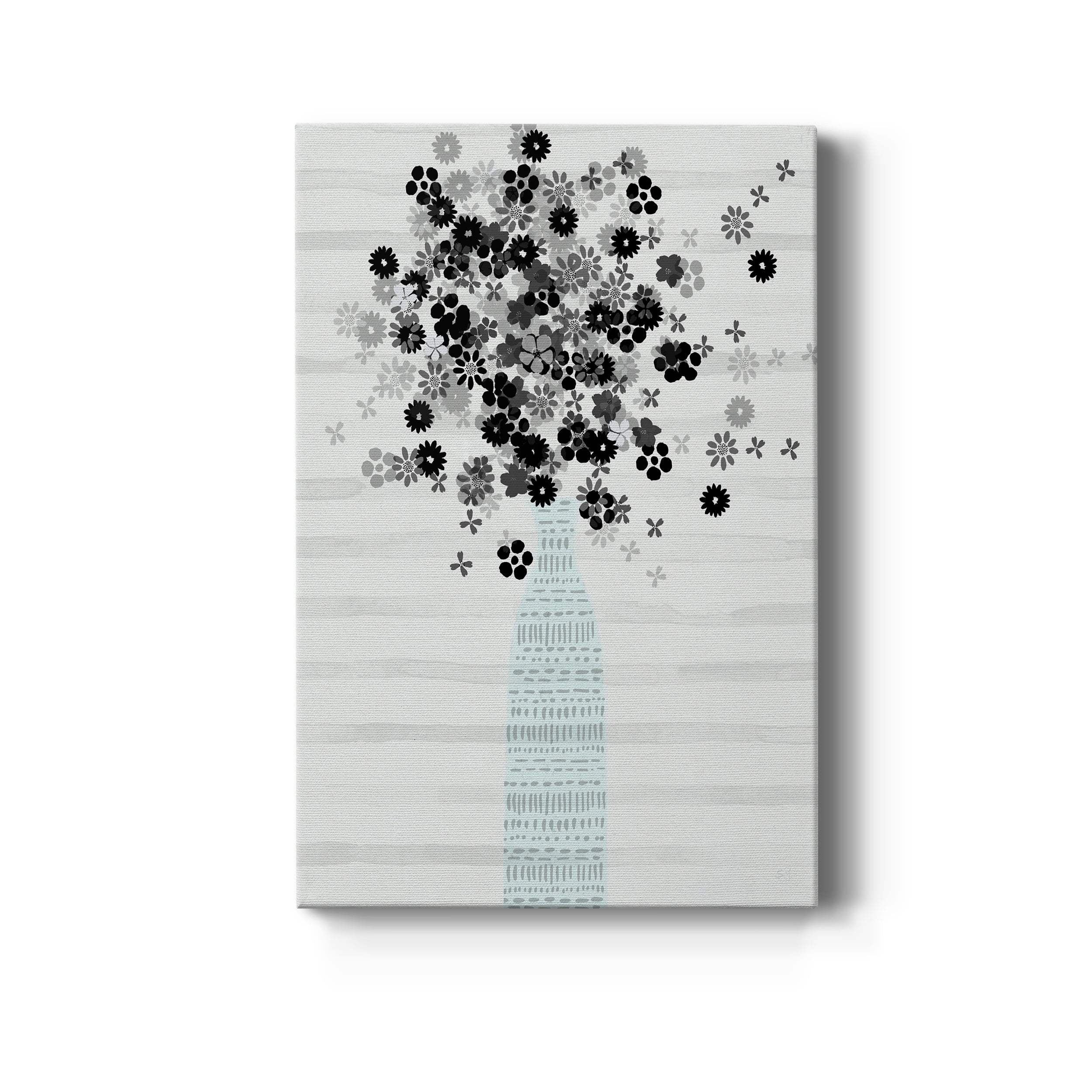 Bouquet of Black & White Premium Gallery Wrapped Canvas - Ready to Hang - 18 x 27