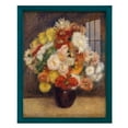 thumbnail image 1 of Bouquet of Chrysanthemums -Framed Print w/glass-Ocean Blue, 1 of 7