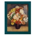 thumbnail image 1 of Bouquet of Chrysanthemums -Framed Print w/glass-Ocean Blue, 1 of 7