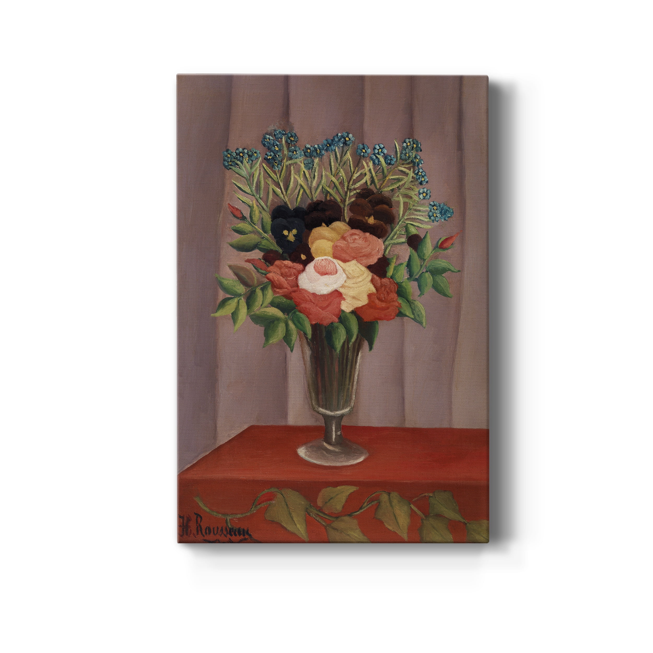 Bouquet of Flowers (Bouquet de fleurs) Premium Gallery Wrapped Canvas - Ready to Hang - 32 x 48