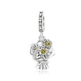 thumbnail image 1 of Bouquet of Flowers S925 Congratulation Dangle Charm for Women Moment Bracelet Necklace Pendant, 1 of 6