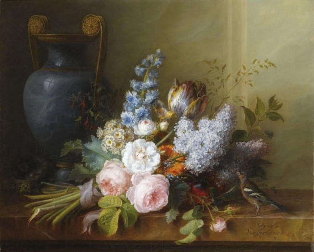 Bouquet of Flowers at t Canvas Art - Cornelis van Spaendonck (18 x 24)