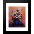 thumbnail image 1 of Bouquet of Flowers in a Blue Vase 20x24 Framed Art Print by Redon, Odilon, 1 of 2