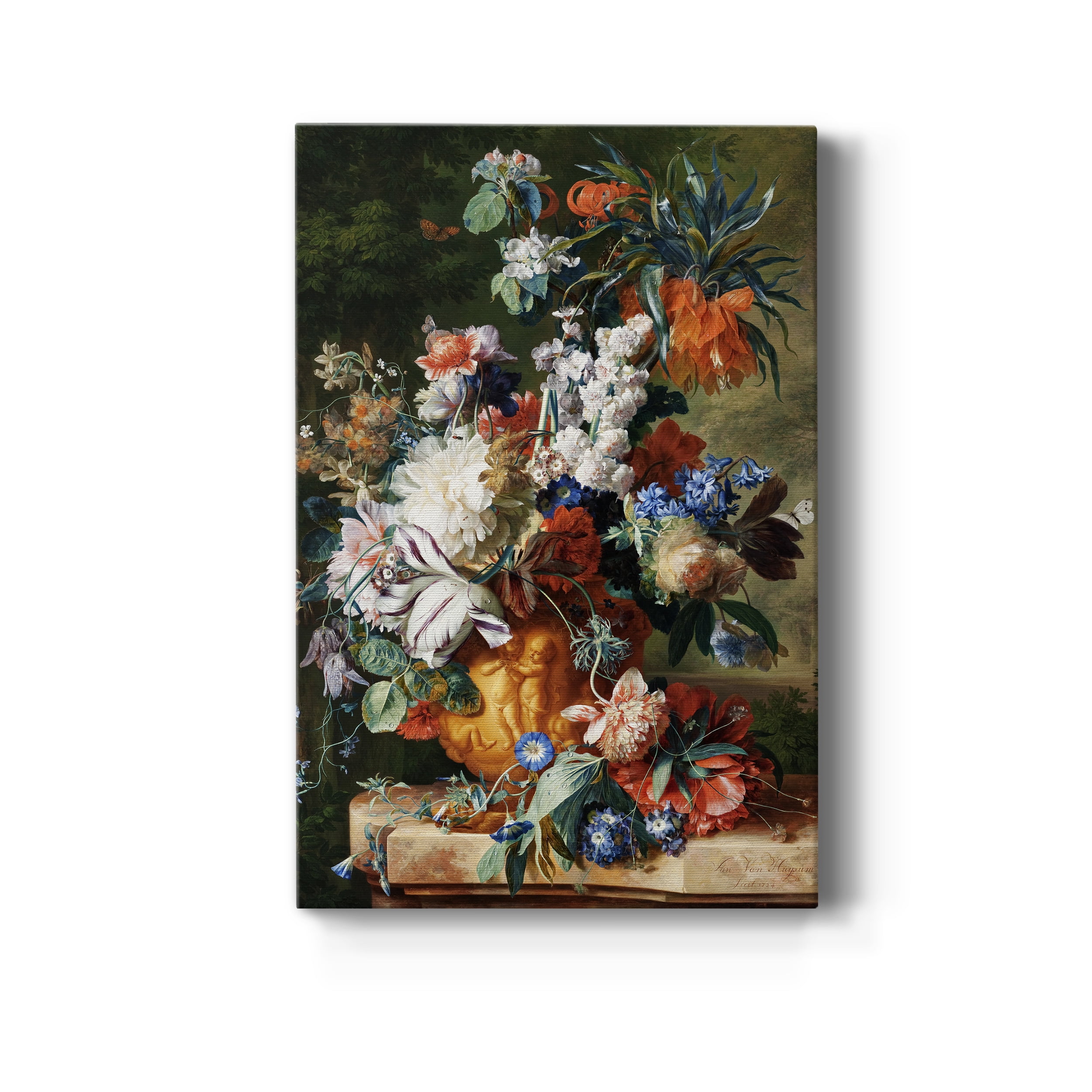 Bouquet of Flowers in an Urn Premium Gallery Wrapped Canvas - Ready to Hang - 32 x 48