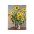 thumbnail image 1 of Bouquet of Sunflowers Claude Monet Vintage Canvas Wall Art 24X32", 1 of 4