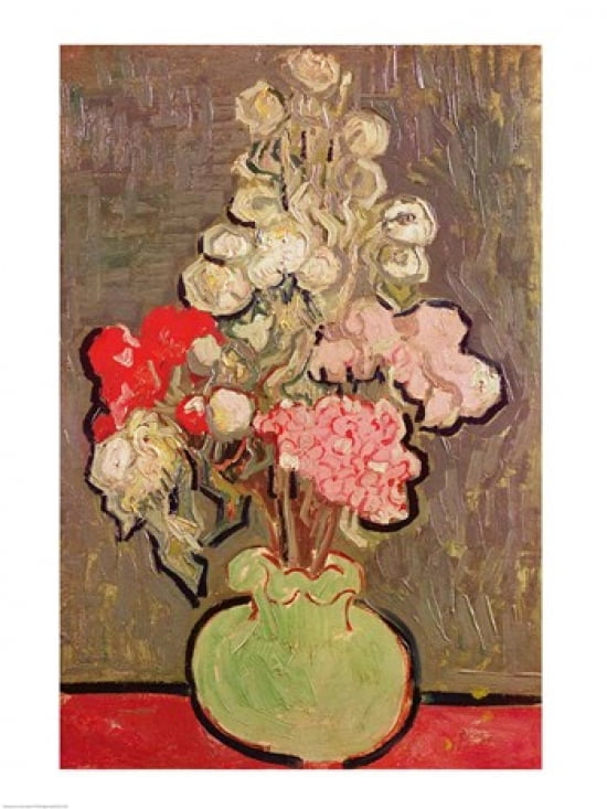 Bouquet of flowers 1890 Canvas Art - Vincent Van Gogh (18 x 24)