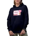 thumbnail image 1 of Bouquet on Cone You Melt My Heart Romantic Holiday Perfect Gift, Navy Hooded Sweatshirt or Hoodie, Small, 1 of 5