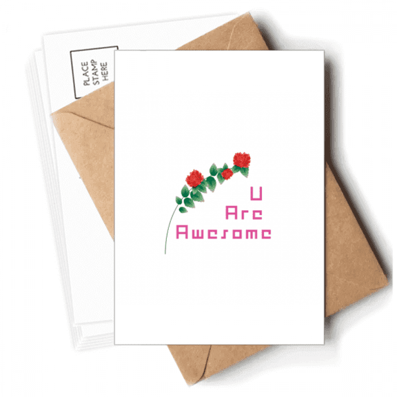 Bouquet s Encourage Expression Postcards Envelopes Blank Note Cards Mailing