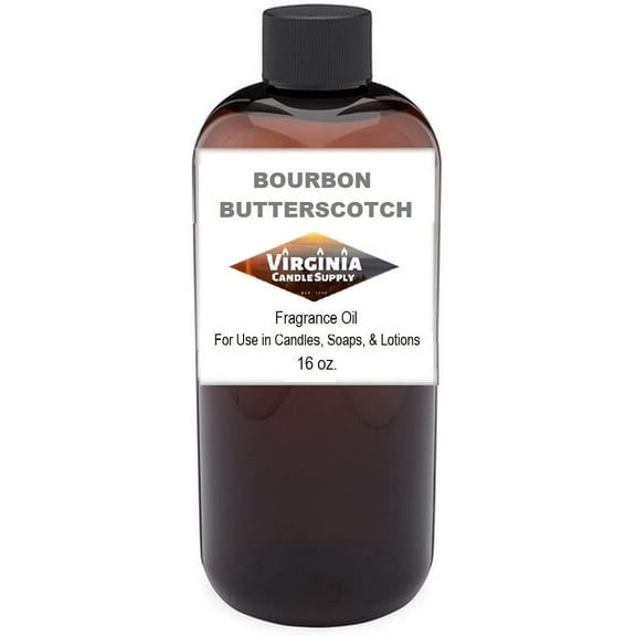 Bourbon & Butterscotch Fragrance Oil Our Version of The Brand Name 16 oz Bottle for Candle Making, Soap Making, Tart Making, Room Sprays, Lotions, Car Fresheners, Slime, Bath Bombs, Warmers