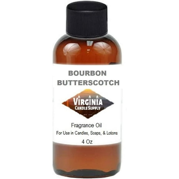 Bourbon & Butterscotch Fragrance Oil Our Version of The Brand Name 4 oz Bottle for Candle Making, Soap Making, Tart Making, Room Sprays, Lotions, Car Fresheners, Slime, Bath Bombs, Warmers