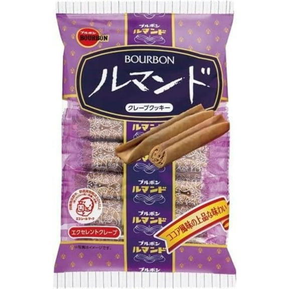 Bourbon Lumonde Crispy Crepe Cookies 12pcs  Made in JAPAN - Tokyo Sakura Mall