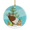 thumbnail image 1 of Bourbon Red Turkey Hen Christmas Ceramic Ornament, 1 of 3