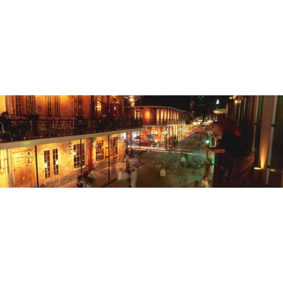 Bourbon Street, French Quarter, New Orleans, Louisiana Poster Print (27 x 9)