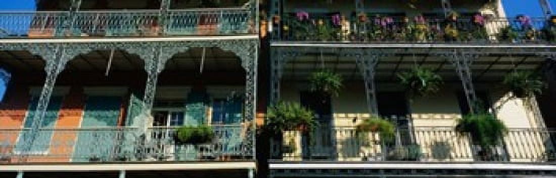 Bourbon Street New Orleans LA Canvas Art - Panoramic Images (18 x 6)