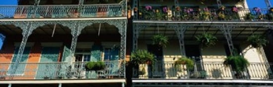Bourbon Street New Orleans LA Canvas Art - Panoramic Images (36 x 12)