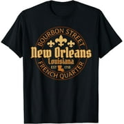 Bourbon Street New Orleans Louisiana French Quarter Est 1718 T-Shirt