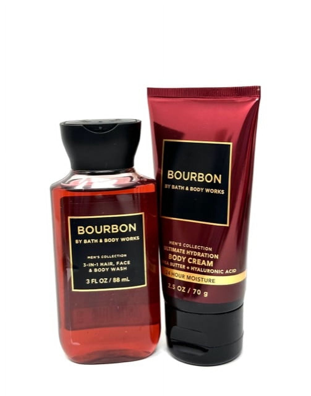 Bourbon Travel Size Body Wash and Cream 2pc by Bath and Bodyworks