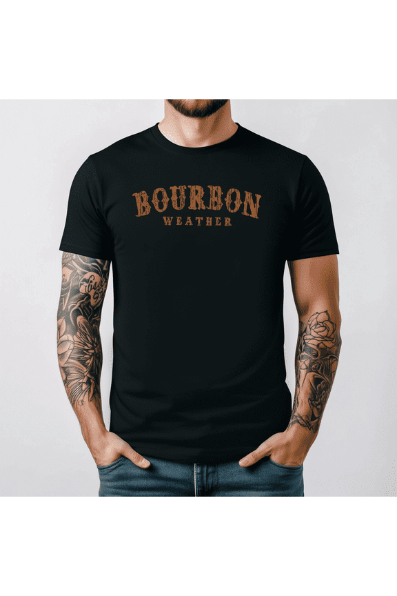 Bourbon Whiskey Weather Country And Western Graphic T-shirt V16621,for unisex up to 3XL