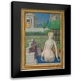 thumbnail image 1 of Bourdichon, Jean 11x14 Black Modern Framed Museum Art Print Titled - Bathsheba Bathing, 1 of 5