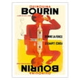 thumbnail image 1 of Bourin Quinquina Vouvray - Great White Wines of Touraine - Vintage Advertising Poster by Pierre and Jacques Bellenger c.1936 - Fine Art Matte Paper Print (Unframed) 24x32in, 1 of 4