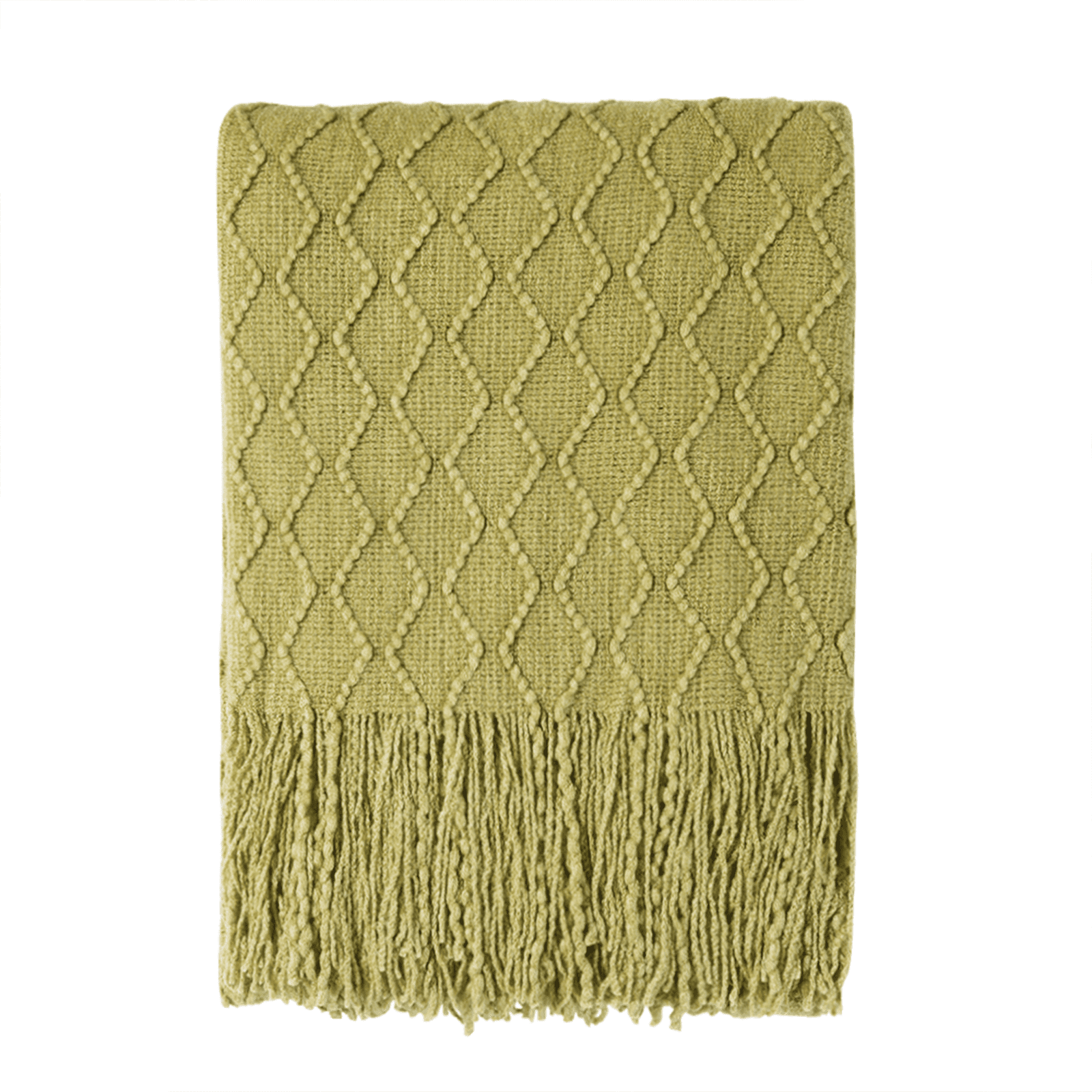 Bourina Olive Green Machine Wash Throw Blanket for Couch Sofa, Suitable for Adult, Soft and Lightweight, 50"⨉60"