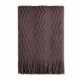 thumbnail image 1 of Bourina Rhombus Brown Throw Blanket for Couch, Suitable for Adult, Soft and Lightweight, 50"⨉60", 1 of 6