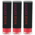 thumbnail image 1 of Bourjois Rouge Edition - 12 Rose Neon - Pack of 3 Lipstick 0.12 oz, 1 of 1