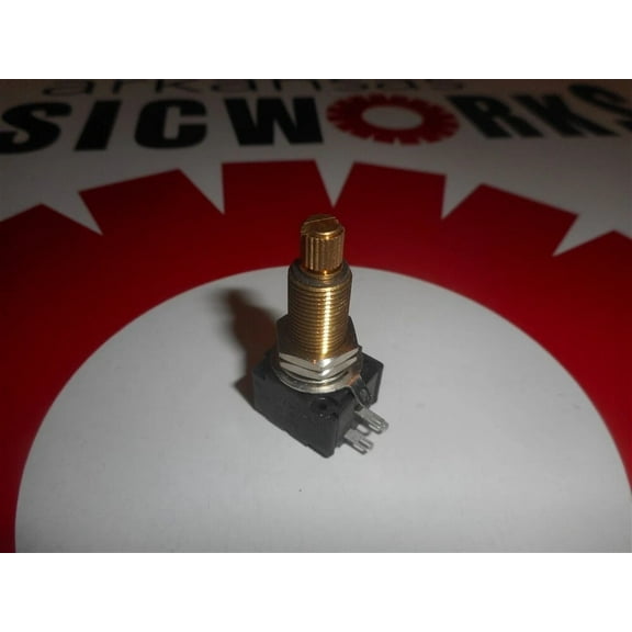 Bourns Model 95 250K Audio Pot, Long Bushing, Split Shaft, 20% Tolerance