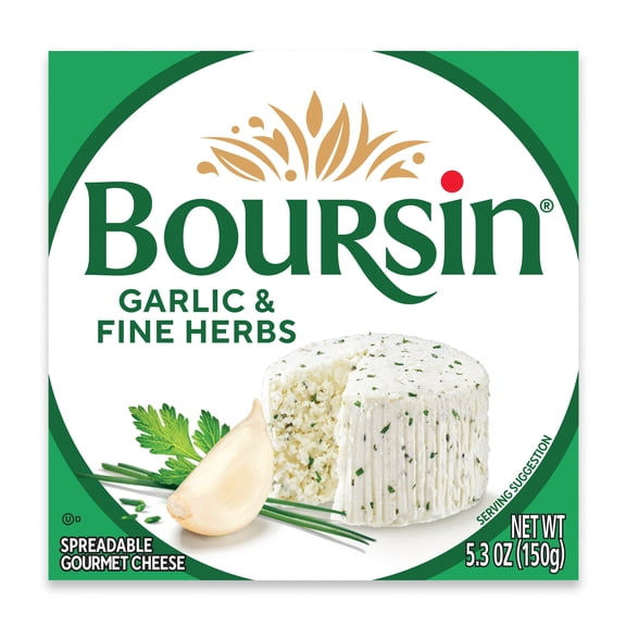 Boursin® Garlic & Fine Herbs Spreadable Gourmet Cheese, 5.3 oz