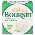 thumbnail image 1 of Boursin Garlic & Fine Herbs Spreadable Gourmet Cheese, 5.3 oz., Puck in a Box. Refrigerated, 1 of 8