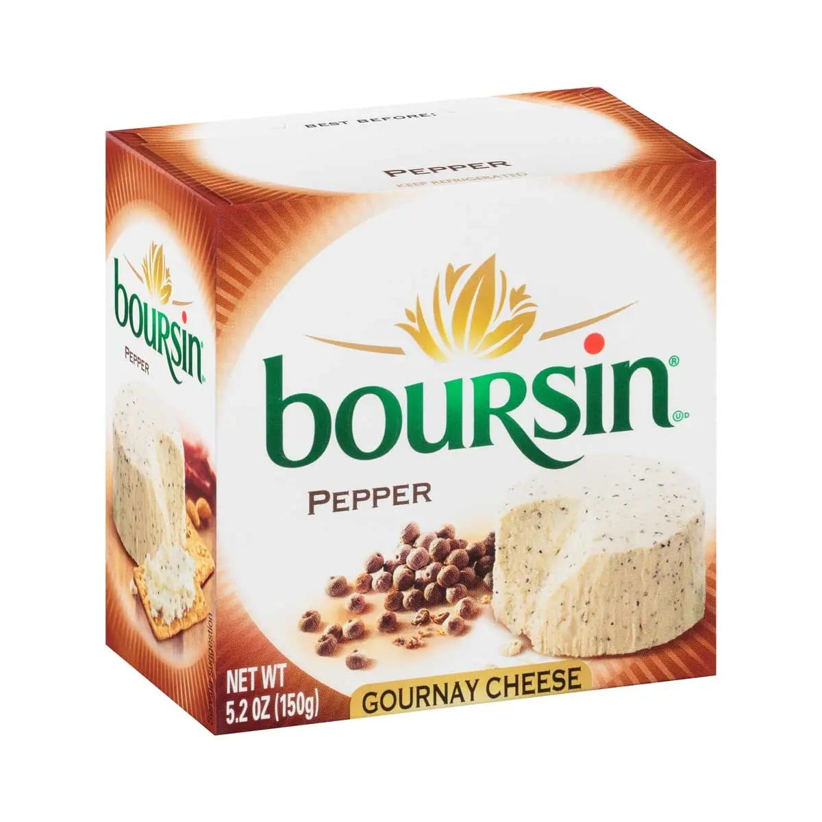 Boursin Pepper Gournay Cheese, 5.2 Ounce -- 6 per Case.