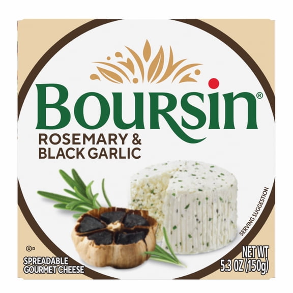 Boursin Rosemary & Black Garlic Cheese Spread, 5.3oz