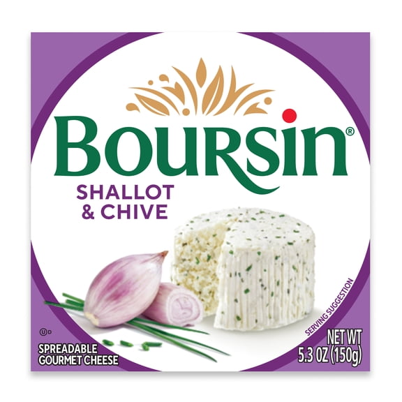 Boursin Shallot & Chive Cheese Spread, 5.3 oz, Refrigerated