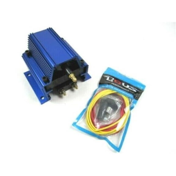 Bous Performance  12V MSD Style High Output E-Core Ignition Coil with 60K Coil, Blue