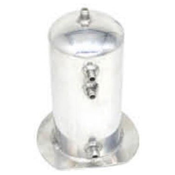 Bous Performance 2.5 Liter Universal Aluminium Fuel AN6 AN8 Surge Catch Can Tank, Polished