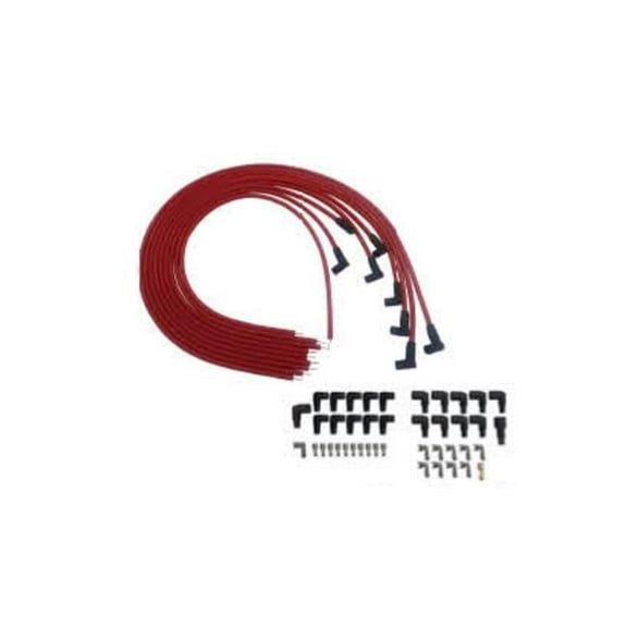 Bous Performance  9.5 mm Ignition 90 deg Boot Spark Plug Wires, Blue