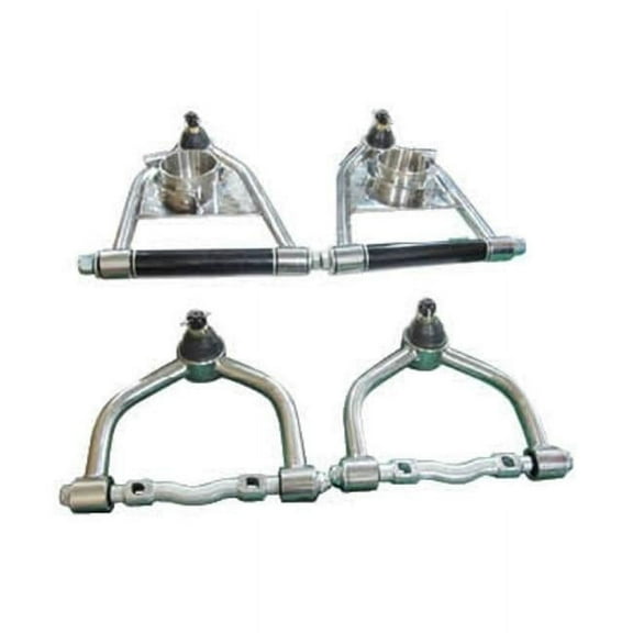 Bous Performance C21001S Mustang II Stock Style Spring & Coilover Upper & Lower Control Arm Kit, Stainess Steel