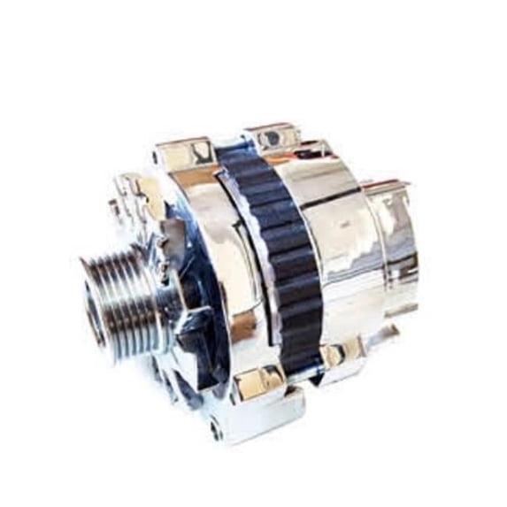 Bous Performance D32001C 130A Left Mount Serpentine High Output Alternator for Chevy GM, Chrome